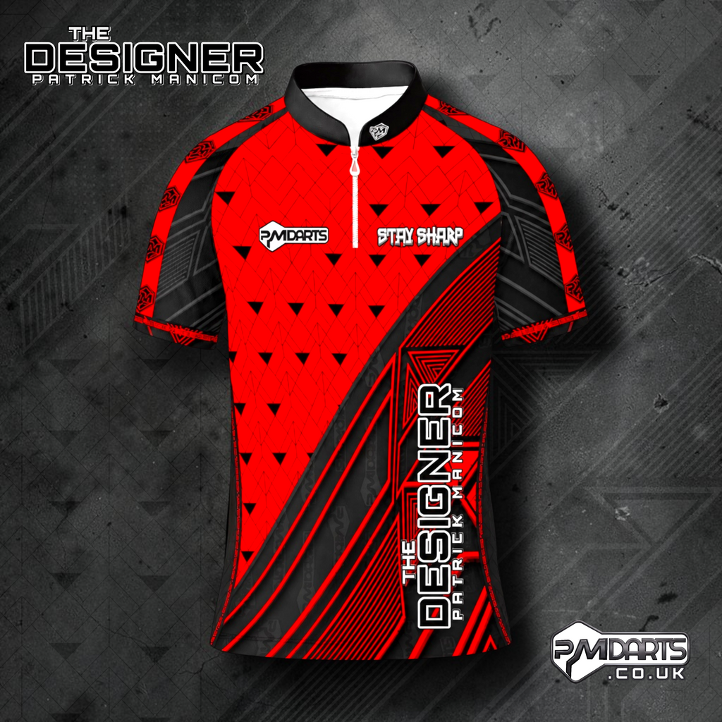 THE DESIGNER PATRICK MANICOM OFFICIAL PRO DART SHIRT