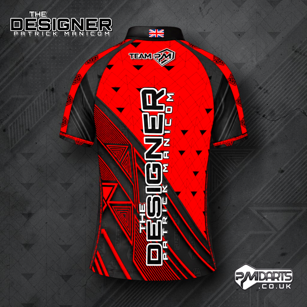 THE DESIGNER PATRICK MANICOM OFFICIAL PRO DART SHIRT