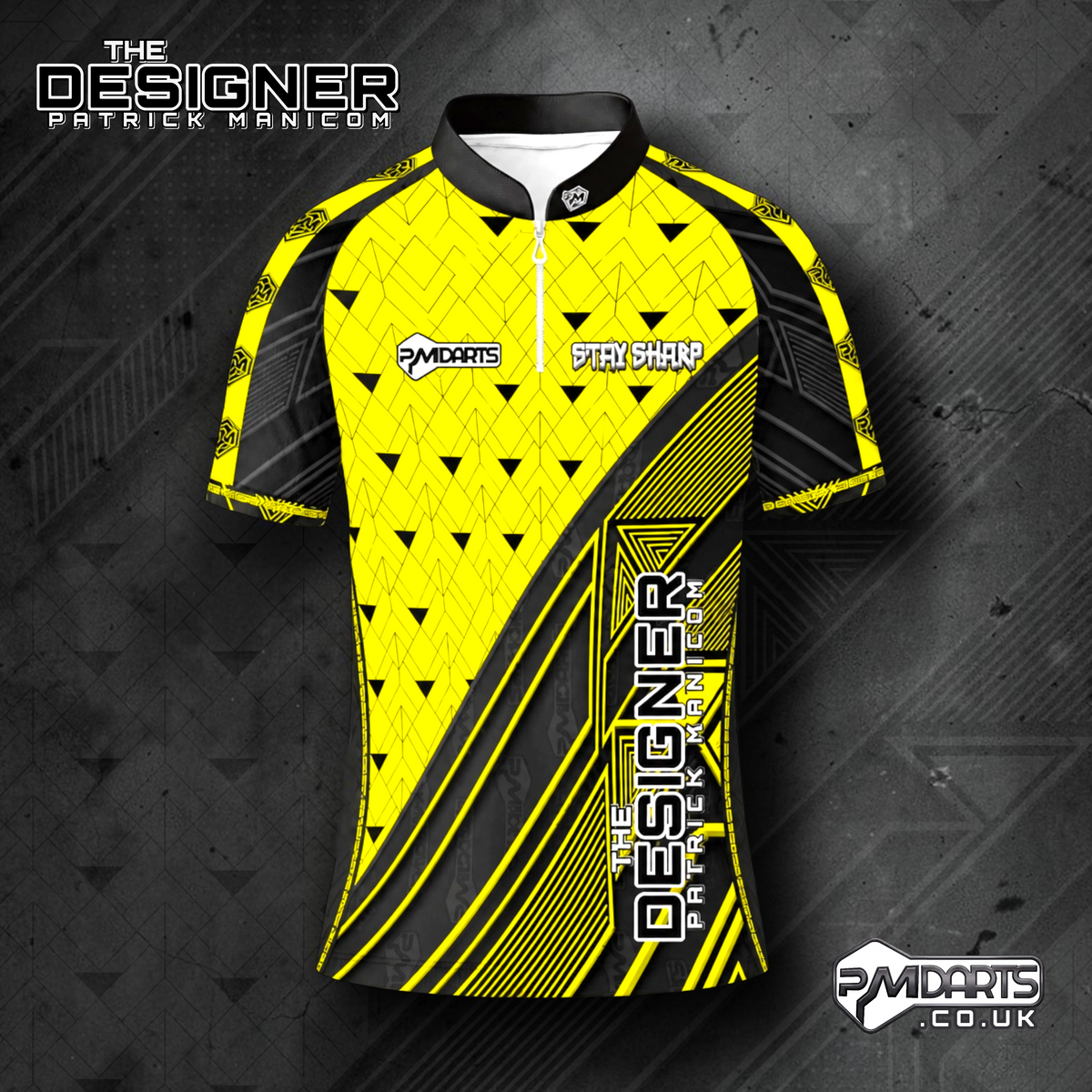 THE DESIGNER PATRICK MANICOM OFFICIAL PRO DART SHIRT