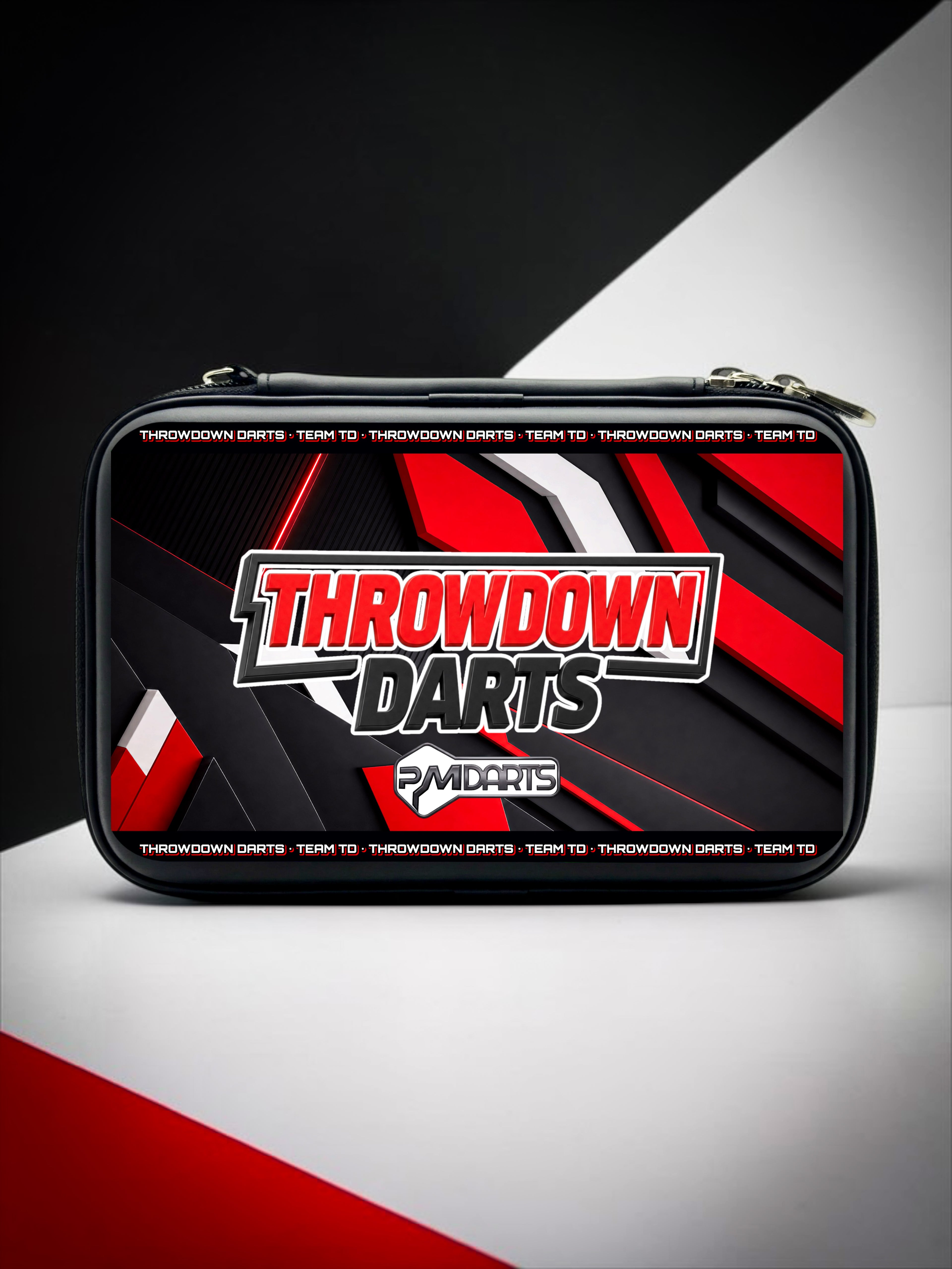 THROWDOWN OFFICIAL EVENT PRO DART SHIRT & 6 DARTS DART CASE