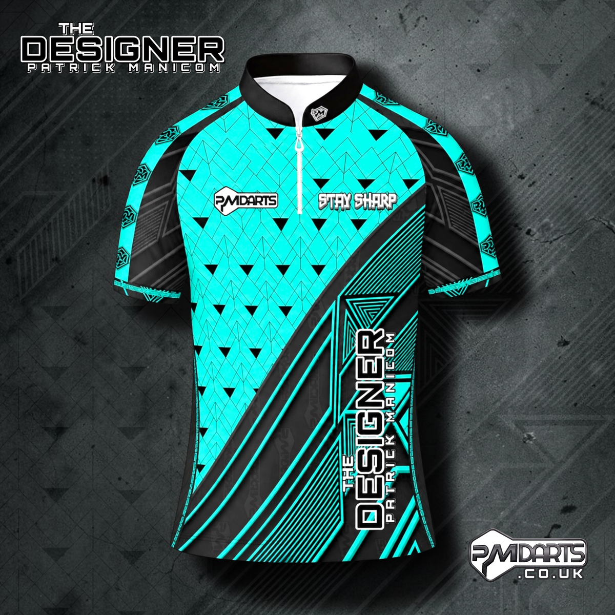 THE DESIGNER PATRICK MANICOM OFFICIAL PRO DART SHIRT