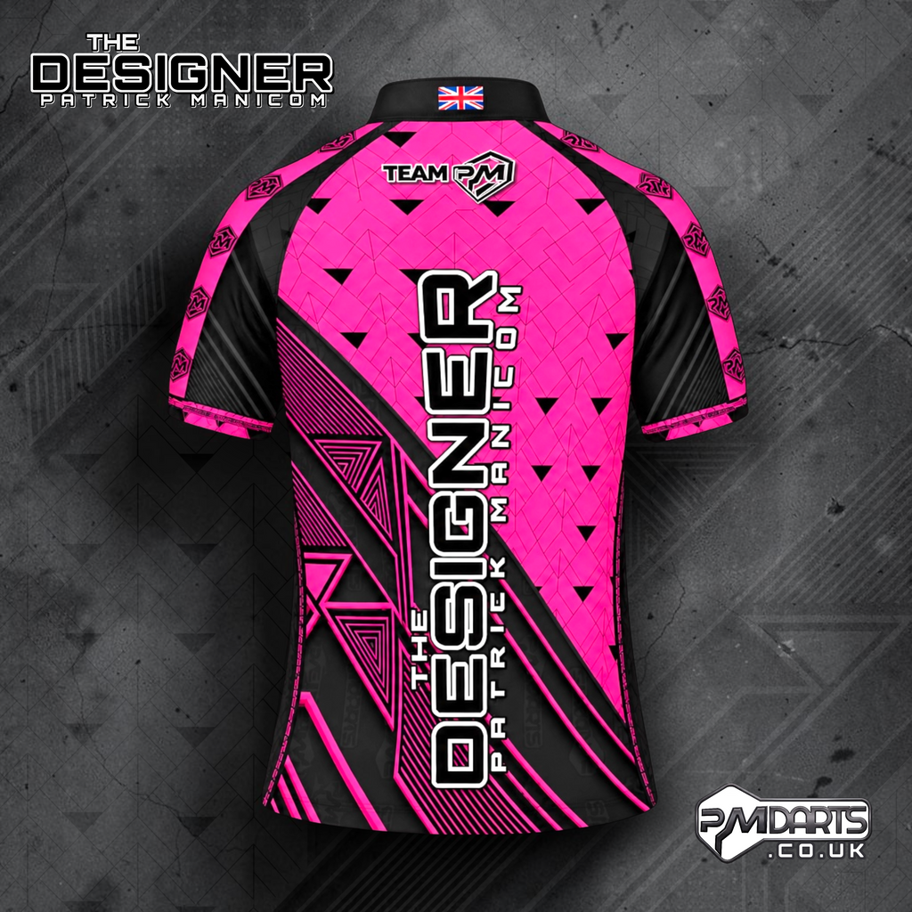 THE DESIGNER PATRICK MANICOM OFFICIAL PRO DART SHIRT