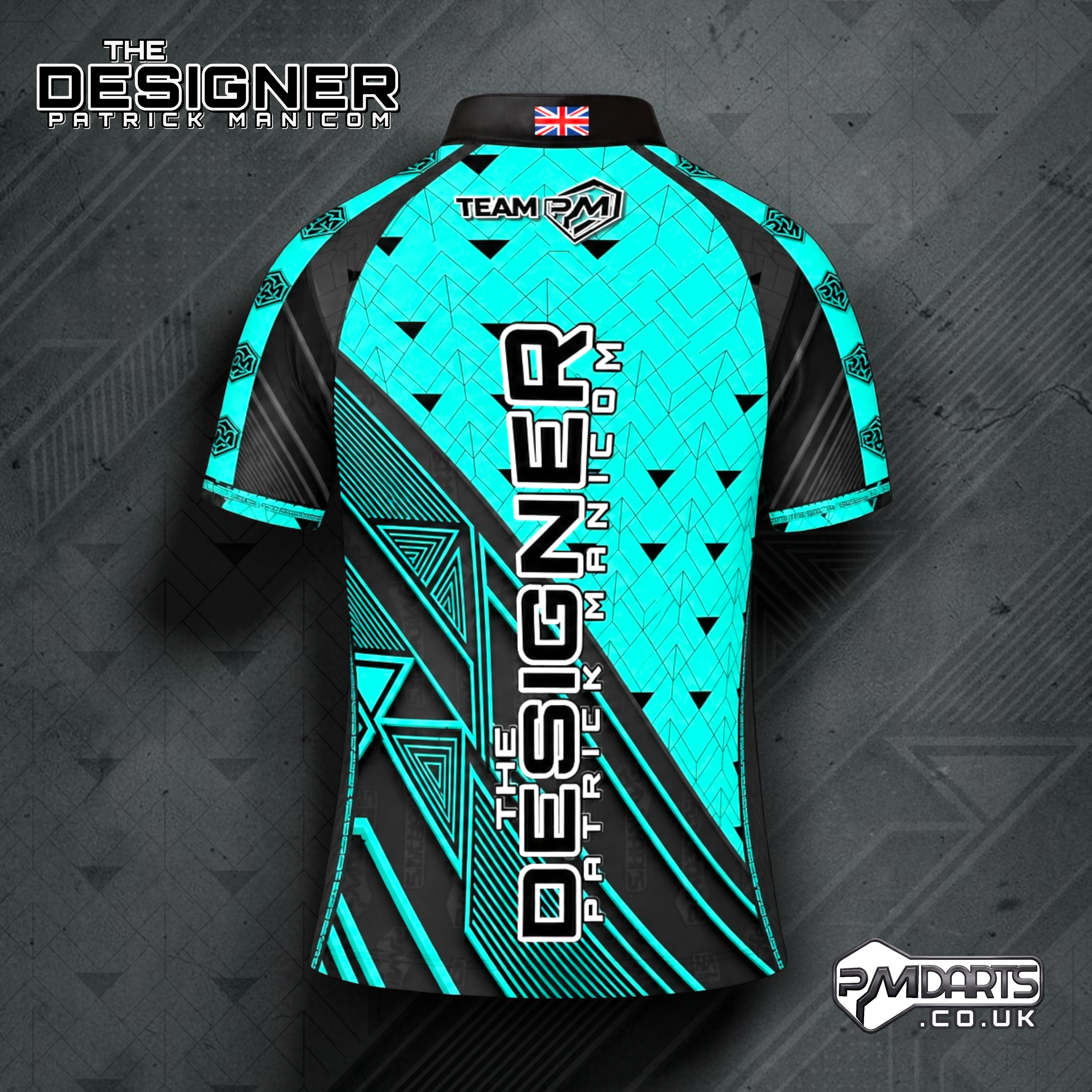 THE DESIGNER PATRICK MANICOM OFFICIAL PRO DART SHIRT