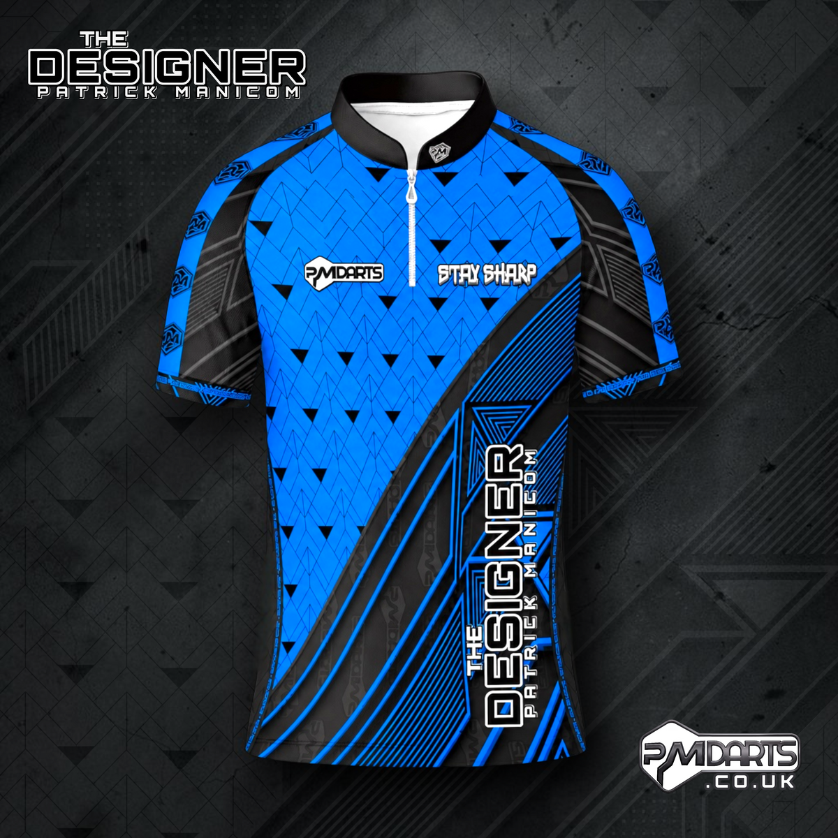 THE DESIGNER PATRICK MANICOM OFFICIAL PRO DART SHIRT