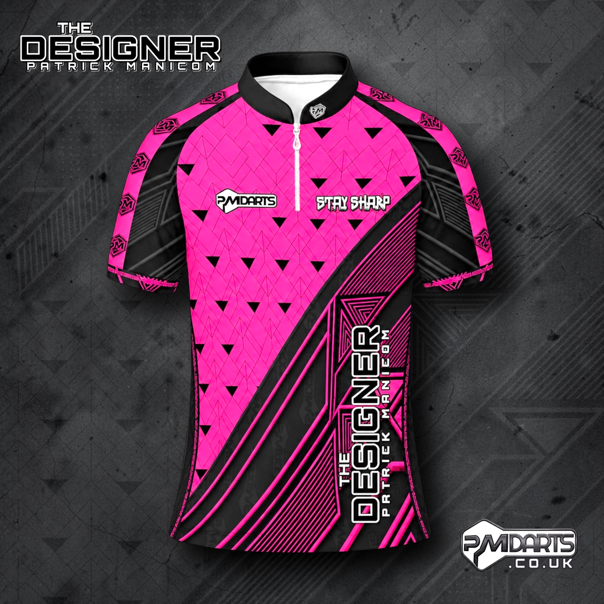 THE DESIGNER PATRICK MANICOM OFFICIAL PRO DART SHIRT