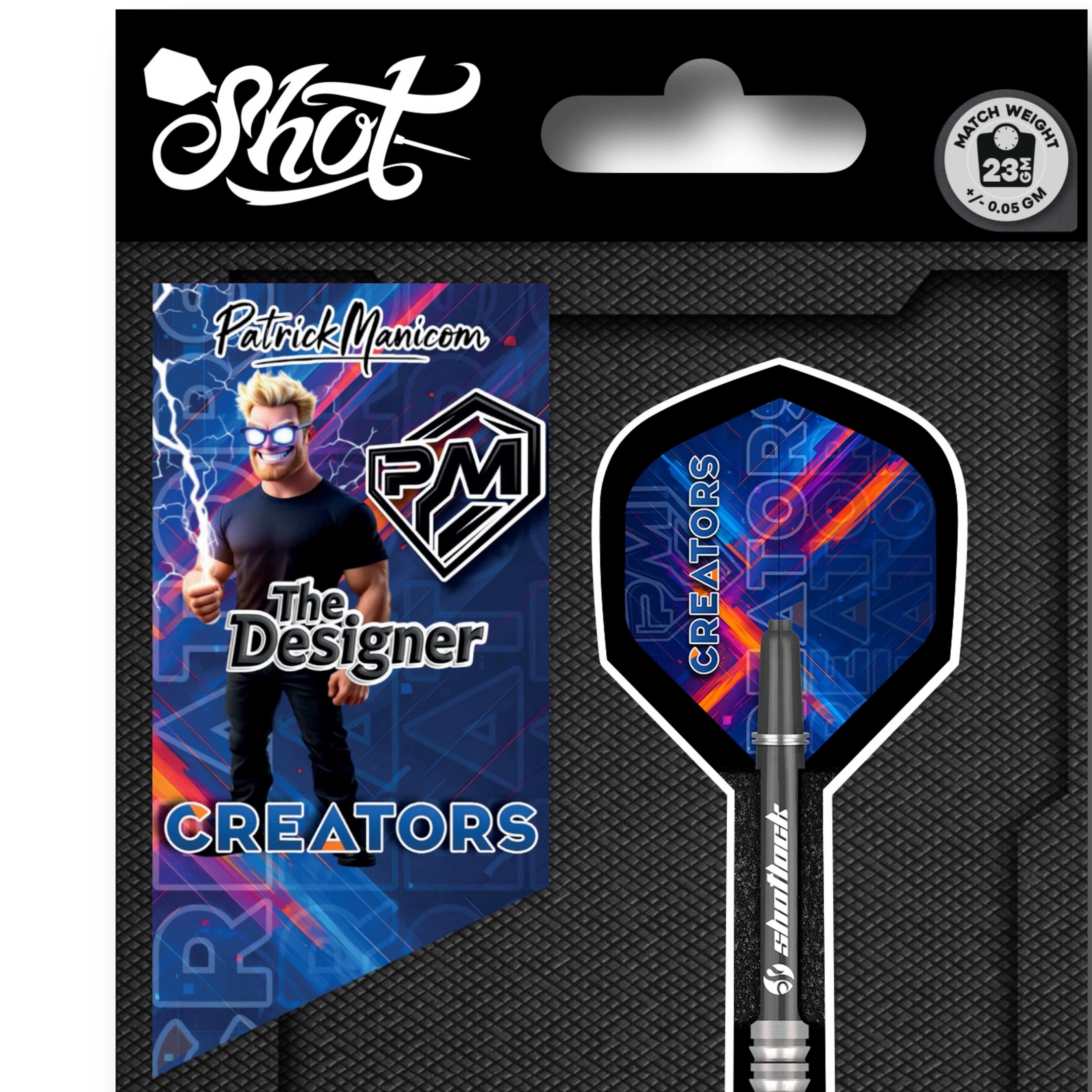 THE DESIGNER CREATORS SHOT & PM DARTS COLLAB