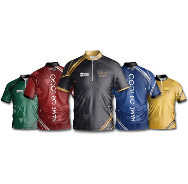 CASINO THROW CUSTOMISABLE DART SHIRT RANGE